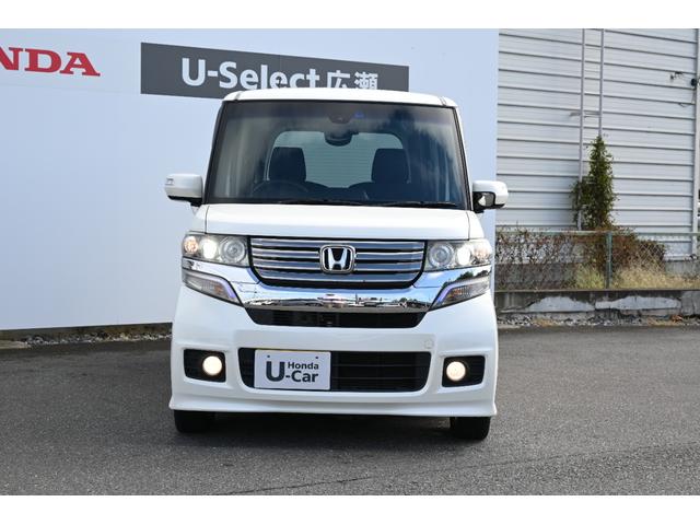 N-BOXカスタム GSSパッケージ 追突軽減ブレーキ 純正ナビ ワンセグ Rカメラ HIDライト アルミホイール 両側Pスライドドア 両側パワ-スライドドア TVナビ 整備記録簿 スマ-トキ- 1オーナ Bカメ エアコン ESC DVD(5枚目)