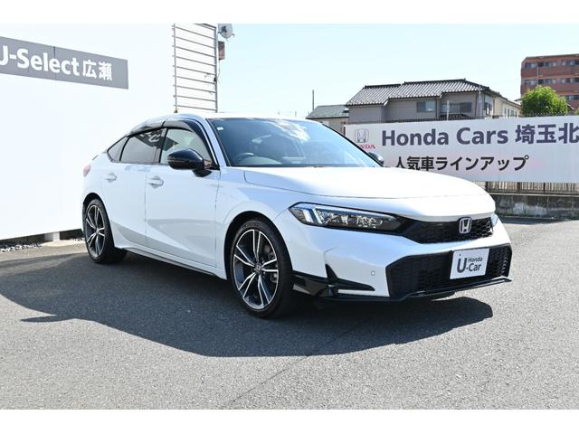 シビック e:HEVEX ホンダセンシング ホンダコネクトディスプレイナビ Rカメラ 2.0ETC FRドラレコ 障害物センサー PWシート シートヒーター アルミホイール LEDライト パノラミックサンルーフ 当社業務車(6枚目)