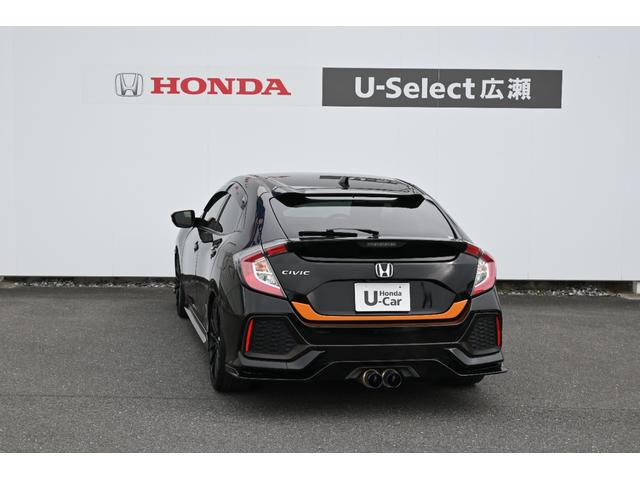 シビック ハッチバックホンダセンシング 純正ナビ Rカメラ ETC Fドラレコ シートヒーター LEDライト リモコンエンジンスターター ENKEIアルミホイール 柿本マフラー BLITZサス オートクルーズ Aストップ リアカメラ 記録簿(5枚目)