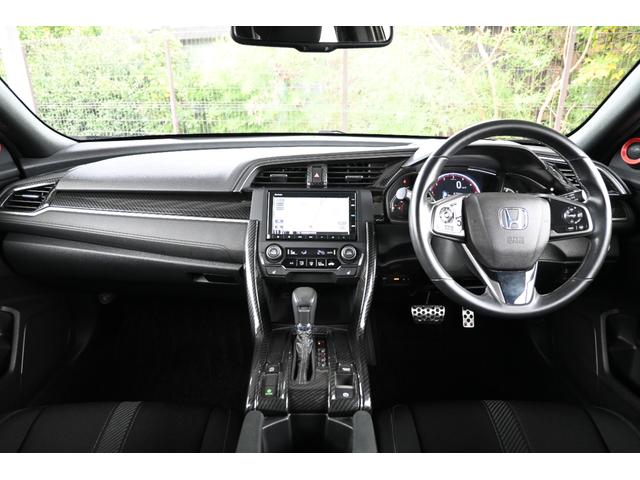 シビック ハッチバックホンダセンシング 純正ナビ Rカメラ ETC Fドラレコ シートヒーター LEDライト リモコンエンジンスターター ENKEIアルミホイール 柿本マフラー BLITZサス オートクルーズ Aストップ リアカメラ 記録簿(9枚目)