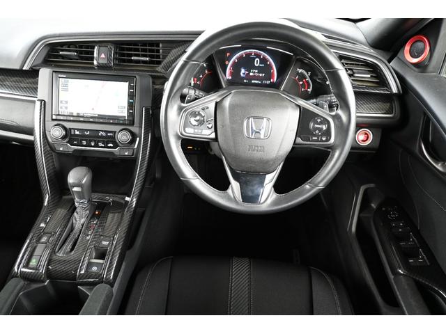 シビック ハッチバックホンダセンシング 純正ナビ Rカメラ ETC Fドラレコ シートヒーター LEDライト リモコンエンジンスターター ENKEIアルミホイール 柿本マフラー BLITZサス オートクルーズ Aストップ リアカメラ 記録簿(10枚目)