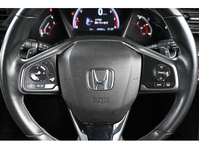 シビック ハッチバックホンダセンシング 純正ナビ Rカメラ ETC Fドラレコ シートヒーター LEDライト リモコンエンジンスターター ENKEIアルミホイール 柿本マフラー BLITZサス オートクルーズ Aストップ リアカメラ 記録簿(11枚目)