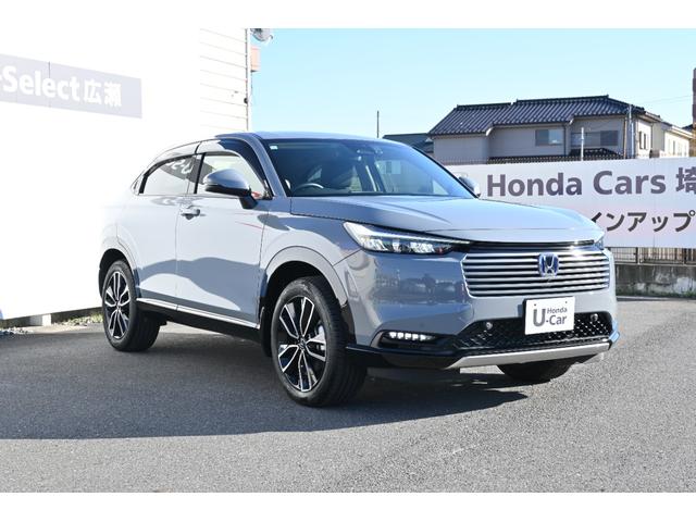 ヴェゼル ｅ：ＨＥＶＺ　ホンダセンシング　ホンダコネクトディスプレイナビ　マルチビューカメラ　２．０ＥＴＣ　Ｆドラレコ　障害物センサー　シートヒーター　ＰＷゲート　アルミホイール　ＬＥＤライト　当社試乗車　スマキ　Ｐトランク（6枚目）