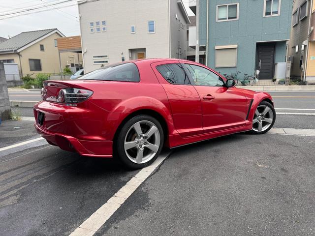 ＲＸ－８ タイプＳ　マツダスピードエアロ　ビルシュタイン車高調　純正フロントスポイラー　後期サイドステップ　スロットル洗浄済み　プラグ、プラグコード交換済み、エアエレメント、バッテリー、交換済み　タンレザーシート（4枚目）