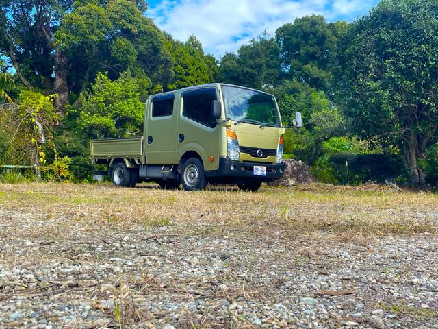 アトラストラック Wキャブスーパーロー 6速AMT 積載量1.25kg 車両総重量3550kg ETC EHS 左電動可倒ミラー ナビ バックモニター キーレス 廃棄ブレーキ 小径ダブルタイヤ ZD30DDTi  ICターボディーゼル(3枚目)