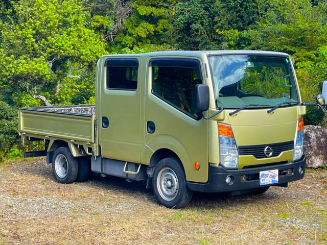 アトラストラック Wキャブスーパーロー 6速AMT 積載量1.25kg 車両総重量3550kg ETC EHS 左電動可倒ミラー ナビ バックモニター キーレス 廃棄ブレーキ 小径ダブルタイヤ ZD30DDTi  ICターボディーゼル(4枚目)