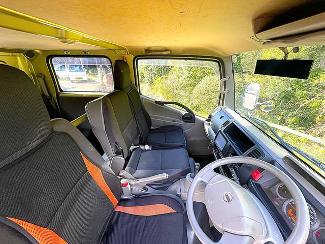 アトラストラック Wキャブスーパーロー 6速AMT 積載量1.25kg 車両総重量3550kg ETC EHS 左電動可倒ミラー ナビ バックモニター キーレス 廃棄ブレーキ 小径ダブルタイヤ ZD30DDTi  ICターボディーゼル(8枚目)