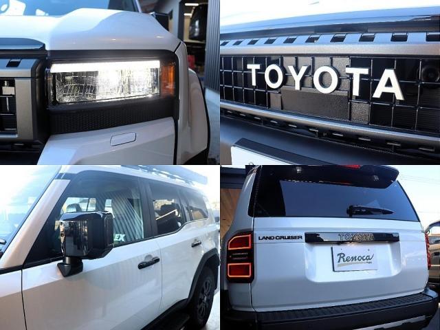 ランドクルーザー２５０ ＶＸファーストエディション　フードモールディング　ラジエーターグリル　バンパー＆グリルプロテクター　カラードアウトサイドドアハンドル　バックドアガーニッシュ　リヤバンパーガード　ドライバーモニターカメラ　ステアリングスイッチ加飾（18枚目）