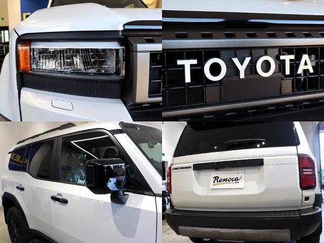 ランドクルーザー２５０ ＶＸファーストエディション　フードモールディング　ラジエーターグリル　バンパー＆グリルプロテクター　カラードアウトサイドドアハンドル　バックドアガーニッシュ　リヤスポイラー　ドライバーモニターカメラ　ステアリングスイッチ加飾（19枚目）