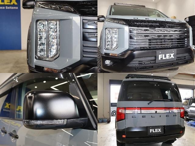 デリカＤ：５ Ｐ　ムーンウォークグレーペイント　ＪＡＯＳオーバーフェンダー　ｃｌａｓｓｉｃブラウンシートカバー　Ｄ５専用ルーフラック　ＢＧＧＯＯＤＲＩＣＨ×ＤＥＡＮクロスカントリー　シートカバー同色ドア内張り（23枚目）