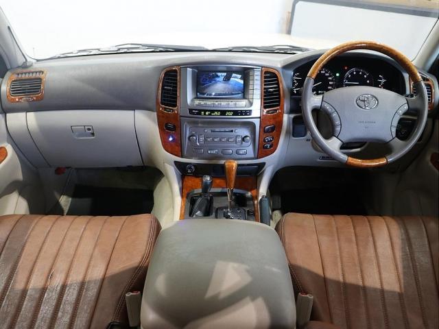 ランドクルーザー１００ ＶＸリミテッド　アンティークブラウンシートカバー　ＤＥＡＮブラックカリフォルニアホイル　ＢＦ　ＧｏｏｄＲｉｃｈ　ＡＴタイヤ　タイミングベルト　６０用　フロント　リアバンパー　クラシックブラウンベットキット（3枚目）