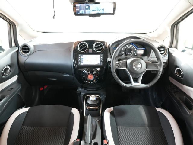 ノート e-パワー X 純正ナビ デジタルインナーミラー 全方位カメラ フルセグTV ETC プッシュスタート 純正マット ステアリングスイッチ CD Bluetooth レーンキープアシスト コーナーセンサー 衝突軽減(2枚目)