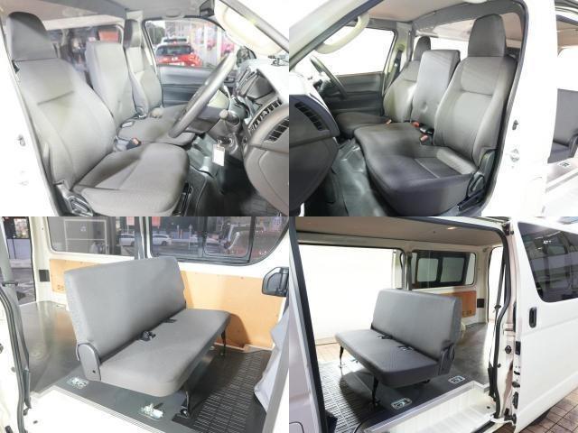 ハイエースバン ロングDX AC100V 電動格納ミラー キーレスエントリー ETC 最大積載量1250kg トヨタセーフティセンス レーンキープアシスト オートマチックハイビーム 社外オーディオ ブルートゥース 両側スライド(3枚目)
