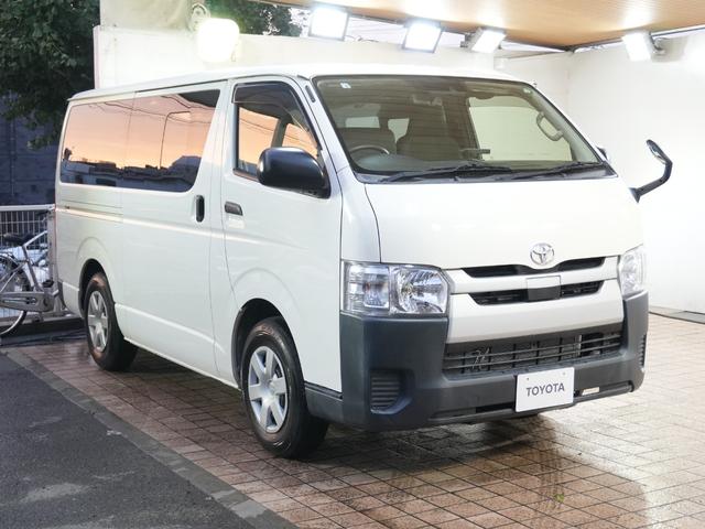 ハイエースバン ロングDX AC100V 電動格納ミラー キーレスエントリー ETC 最大積載量1250kg トヨタセーフティセンス レーンキープアシスト オートマチックハイビーム 社外オーディオ ブルートゥース 両側スライド(14枚目)