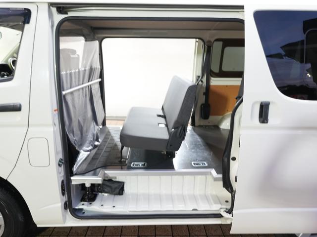 ハイエースバン ロングDX AC100V 電動格納ミラー キーレスエントリー ETC 最大積載量1250kg トヨタセーフティセンス レーンキープアシスト オートマチックハイビーム 社外オーディオ ブルートゥース 両側スライド(36枚目)