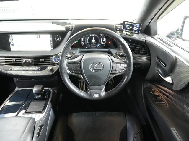 LS LS500h Fスポーツ TRDフルエアロ TRDマフラー サンルーフ 黒本革シート 全方位カメラステアヒーター 純正フロアマット パドルシフト ステアヒーター ステアスイッチ パワーシート クルーズコントロール ETC(14枚目)