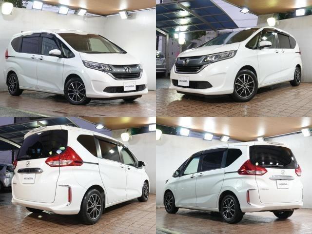 フリード G・ホンダセンシング 純正9型メモリナビ フルセグTV 純正11.6型FDモニター 黒ハーフレザーシート 本革巻きステアリング 社外15インチ 両側パワースライドドア LED ETC ホンダセンシング LKA レーダーC(2枚目)