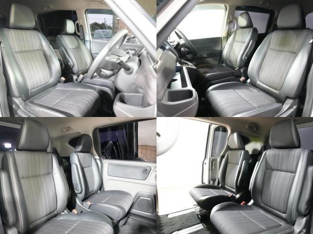 フリード G・ホンダセンシング 純正9型メモリナビ フルセグTV 純正11.6型FDモニター 黒ハーフレザーシート 本革巻きステアリング 社外15インチ 両側パワースライドドア LED ETC ホンダセンシング LKA レーダーC(3枚目)