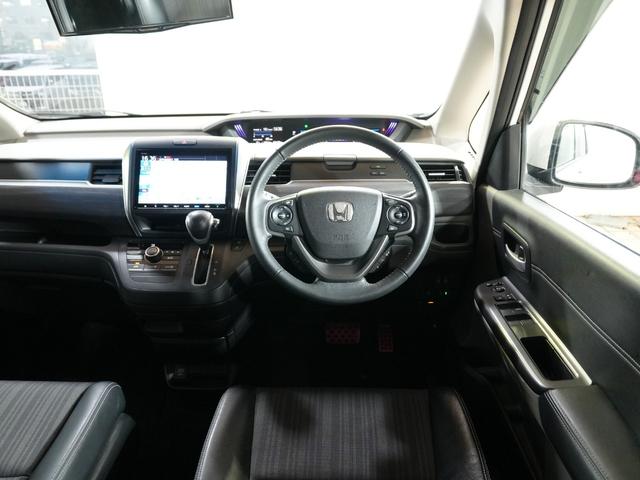 フリード G・ホンダセンシング 純正9型メモリナビ フルセグTV 純正11.6型FDモニター 黒ハーフレザーシート 本革巻きステアリング 社外15インチ 両側パワースライドドア LED ETC ホンダセンシング LKA レーダーC(7枚目)