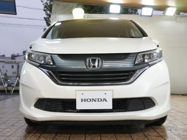 フリード G・ホンダセンシング 純正9型メモリナビ フルセグTV 純正11.6型FDモニター 黒ハーフレザーシート 本革巻きステアリング 社外15インチ 両側パワースライドドア LED ETC ホンダセンシング LKA レーダーC(35枚目)