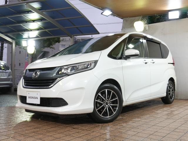 フリード G・ホンダセンシング 純正9型メモリナビ フルセグTV 純正11.6型FDモニター 黒ハーフレザーシート 本革巻きステアリング 社外15インチ 両側パワースライドドア LED ETC ホンダセンシング LKA レーダーC(38枚目)