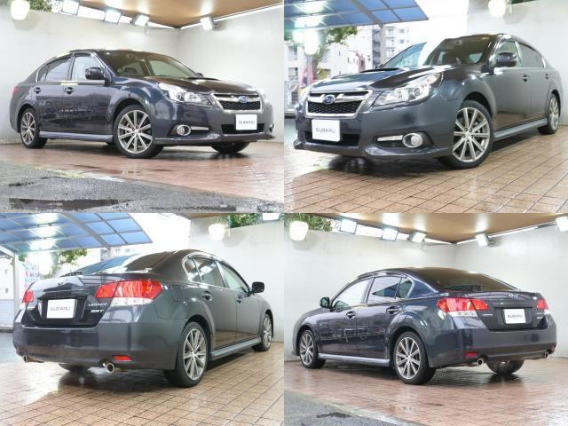 レガシィB4 2.0GT DITアイサイト ワンオーナー車 毎年ディーラー整備 黒革パワーシート 純正18AW カロッツェリアナビ フルセグ パドルシフト BT シートメモリー付き アイサイト ETC プッシュスタート スマートキー フォグ(3枚目)