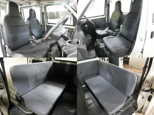 ハイゼットカーゴ スペシャル　両側スライドドア　エアコン　パワーステアリング　新品シートカバー　オートマチック車　ヘッドライトレベライザー　集中ドアロック　４人乗り　１２インチ　ダッシュボードシフト　外装植白　ガソリン車（4枚目）