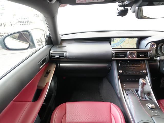 IS IS300h Fスポーツ RSK車高調 ブリッツエアクリ ISF純正19AW ナビ フルセグ 赤革シート 前席シートヒーター&エアコン パドルシフト LDA PCS ブルーレイ再生 ETC2.0 追従式クルコン 社外ドラレコ(13枚目)