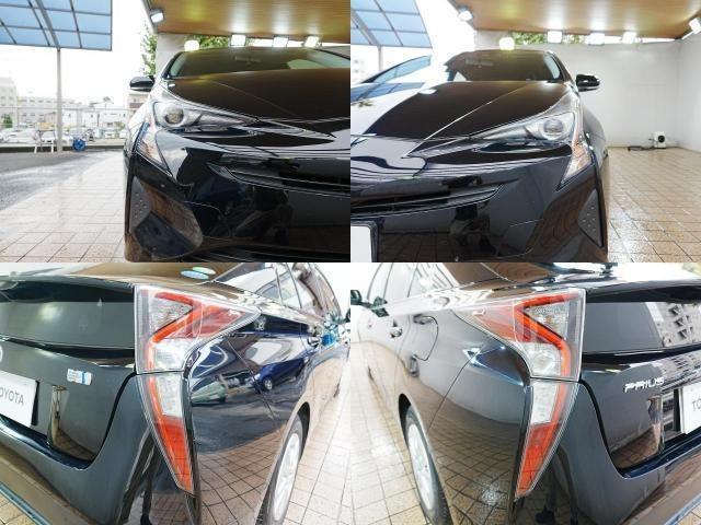 プリウス S 社外ナビ ブックカメラ フルセグTV スマートキー Pスタート Bluetooth ステアスイッチ フロアマット 電格ミラー ETC ABS AUTOライト LEDライト グレードS 5人乗り(4枚目)