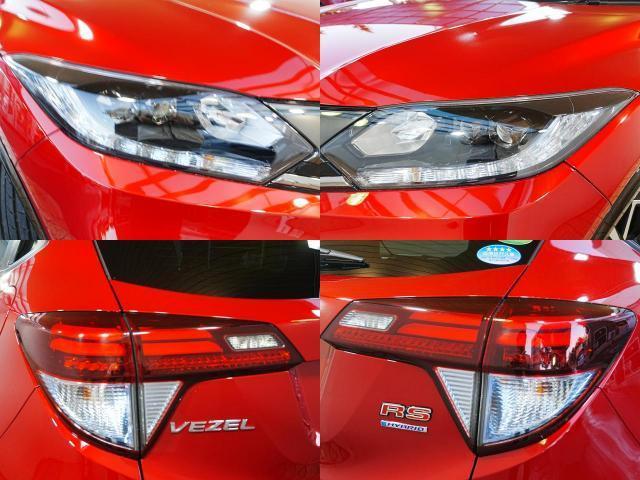 ヴェゼル ハイブリッドRS・ホンダセンシング 7インチメモリーナビ ハーフレザーシート 革巻きステアリング オートリトラミラー シートヒーター フルセグ BT SD バックカメラ ブレーキホールド パドルシフト LEDフォグ 社外前後ドラレコ(6枚目)