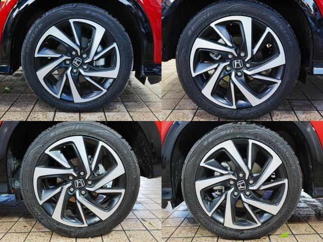 ヴェゼル ハイブリッドRS・ホンダセンシング 7インチメモリーナビ ハーフレザーシート 革巻きステアリング オートリトラミラー シートヒーター フルセグ BT SD バックカメラ ブレーキホールド パドルシフト LEDフォグ 社外前後ドラレコ(7枚目)