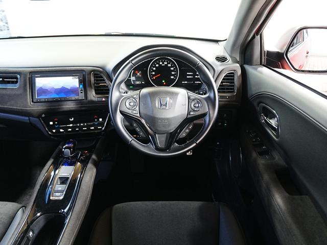 ヴェゼル ハイブリッドRS・ホンダセンシング 7インチメモリーナビ ハーフレザーシート 革巻きステアリング オートリトラミラー シートヒーター フルセグ BT SD バックカメラ ブレーキホールド パドルシフト LEDフォグ 社外前後ドラレコ(15枚目)