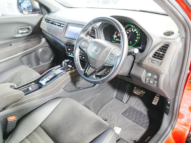 ヴェゼル ハイブリッドRS・ホンダセンシング 7インチメモリーナビ ハーフレザーシート 革巻きステアリング オートリトラミラー シートヒーター フルセグ BT SD バックカメラ ブレーキホールド パドルシフト LEDフォグ 社外前後ドラレコ(36枚目)