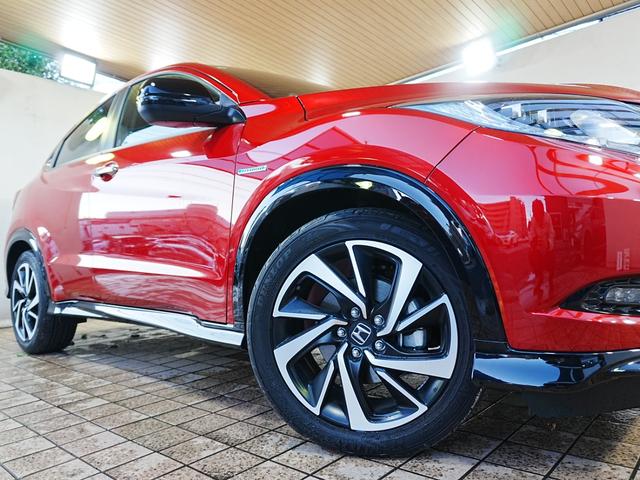 ヴェゼル ハイブリッドRS・ホンダセンシング 7インチメモリーナビ ハーフレザーシート 革巻きステアリング オートリトラミラー シートヒーター フルセグ BT SD バックカメラ ブレーキホールド パドルシフト LEDフォグ 社外前後ドラレコ(48枚目)