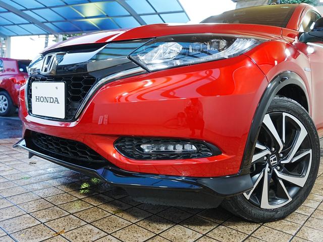 ヴェゼル ハイブリッドRS・ホンダセンシング 7インチメモリーナビ ハーフレザーシート 革巻きステアリング オートリトラミラー シートヒーター フルセグ BT SD バックカメラ ブレーキホールド パドルシフト LEDフォグ 社外前後ドラレコ(50枚目)