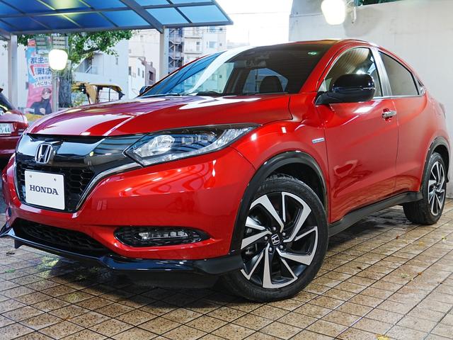 ヴェゼル ハイブリッドRS・ホンダセンシング 7インチメモリーナビ ハーフレザーシート 革巻きステアリング オートリトラミラー シートヒーター フルセグ BT SD バックカメラ ブレーキホールド パドルシフト LEDフォグ 社外前後ドラレコ(63枚目)