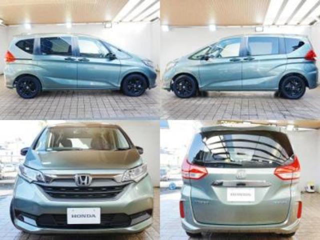 フリードハイブリッド ハイブリッド・Ｇブラックスタイル　ブラックスタイル専用装備　純正ナビフルセグＴＶ　左右パワースライドドア　シートヒーター　ＣＭＢＳ　ＡＣＣ　純正フロアマット　ステアスイッチ　クルコン　レーンキープ　黒革調シートカバー　Ｐスタート（4枚目）