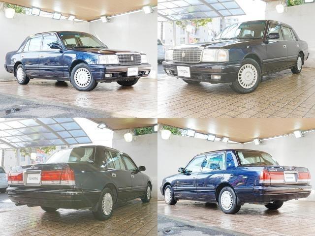 クラウン スーパーデラックスＧパッケージ　純正フロアマット　純正ドアバイザー　ＥＴＣ　電動格納ミラー　社外フロントドライブレコーダー　オートエアコン　スペアタイヤ　ＡＢＳ　記録簿　鍵２本（3枚目）