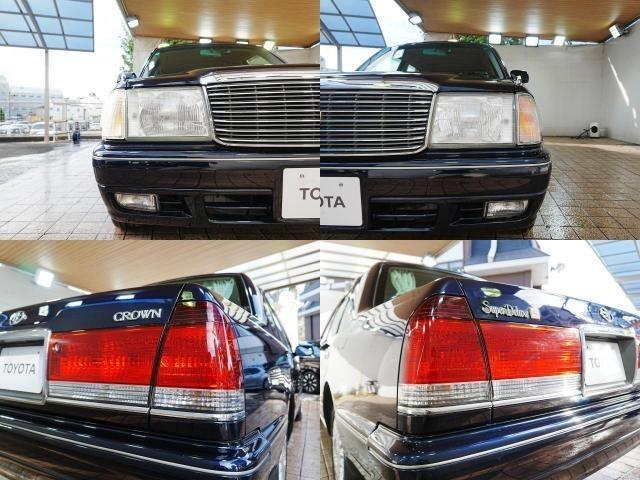 クラウン スーパーデラックスＧパッケージ　純正フロアマット　純正ドアバイザー　ＥＴＣ　電動格納ミラー　社外フロントドライブレコーダー　オートエアコン　スペアタイヤ　ＡＢＳ　記録簿　鍵２本（5枚目）