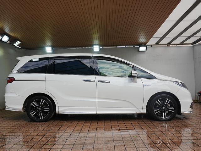 オデッセイハイブリッド ハイブリッドアブソルート・ホンダセンシンアドバンスP ワンオーナー 純正メモリナビ フルセグTV 全方位カメラ 左右パワースライドドア アルパインFDモニター 純正17インチ ホンダセンシング LKA レーダークルーズ 禁煙車 ハーフレザー ETC(35枚目)