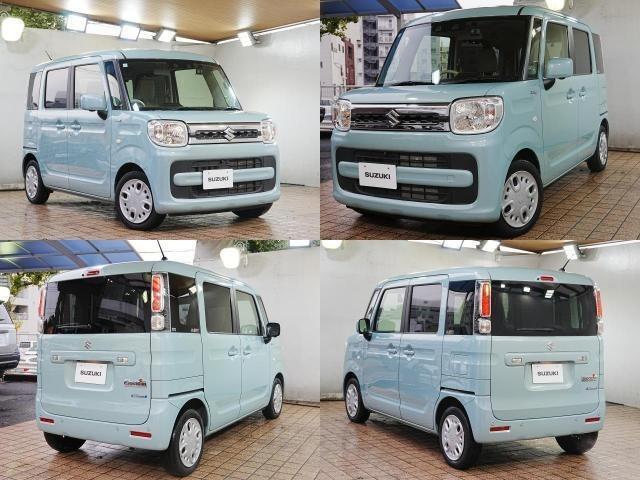 令和３年式スペーシア入庫いたしました。社外ナビ　全方位カメラ　両側パワースライドドア　ミートヒーター　ケンウッドナビ　Ｂｌｕｅｔｏｏｔｈ　ワンセグ　ＥＴＣ　シートヒーター　ＴＶキャンセラー