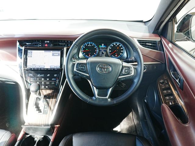 ハリアー エレガンス 黒ハーフレザー 運転席パワーシート 純正メモリナビ フルセグTV レーダークルーズ プリクラッシュセーフティ 純正17AW LED ETC ドラレコ ウインカーミラー スマートキー2個 Bカメラ(7枚目)