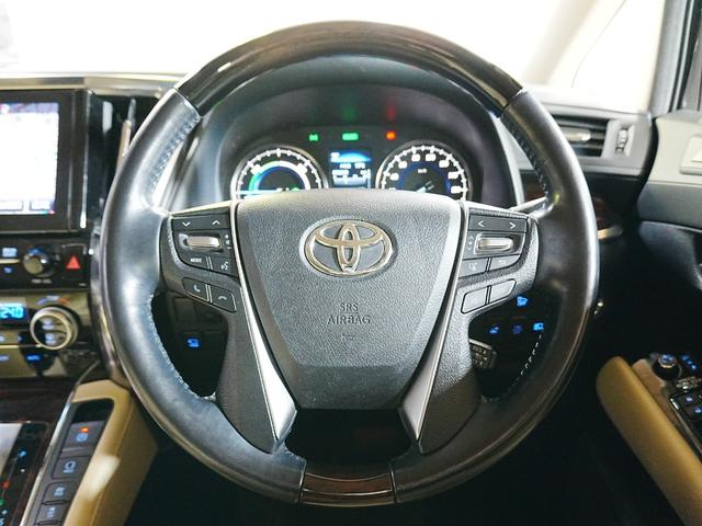 アルファードハイブリッド G Fパッケージ TRDフロントエアロ JBL 全方位カメラ 純正FDモニター ベージュ革シート サンルーフ AC100V 純正メモリナビ フルセグ 両側パワスラ PBドア 純正17インチ LED エアシート(8枚目)