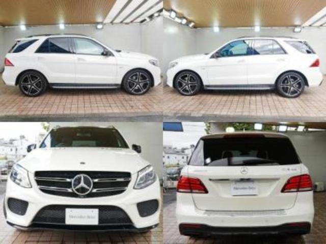 GLE GLE43 4マチック 純正ナビ フルセグTV 全方位カメラ 黒革シート パノラミックススライディングルーフ ステアリングパイロット ブラインドスポットアシスト シートメモリ ステアスイッチ パドルシフト ブレーキアシスト(4枚目)