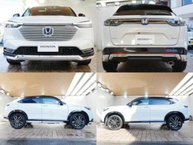 ヴェゼル e:HEV PLaY ディスプレイオーディオ パノラマルーフ フルセグTV Bluetooth 全方位カメラ ハーフレザーシート カープレイ 専用コンビシート ホンダコネクト ステアヒータ プレミアムオーディオ 純正マット(4枚目)