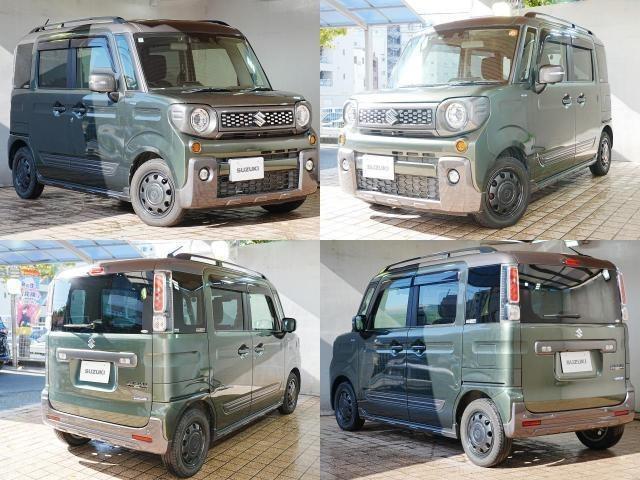 スペーシアギア ハイブリッドＸＺ　全方位カメラ　ＨＵＶ　純正８インチナビ　ナビ連動前後ドライブレコーダー　両側パワースライドドア　クルーズコントロール　シートヒーター　ＬＥＤフォグランプ　パーキングセンサー　衝突軽減　ＥＴＣ（3枚目）