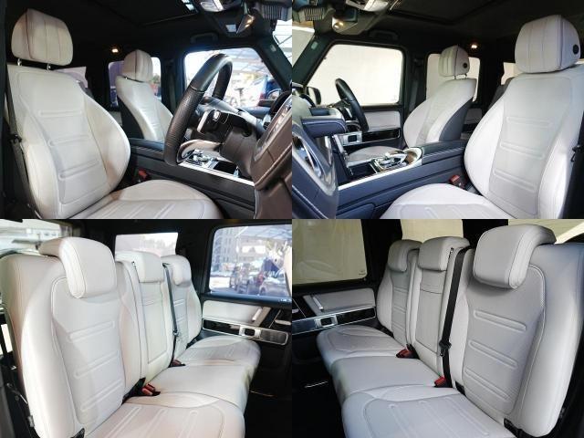 Ｇクラス Ｇ４００ｄ　ＡＭＧライン　マヌファクトゥーアプログラム　ラグジュアリーパッケージ　アダプティングダンピングシステム　ブルメスターサウンド　白本革シート　サンルーフ　全方位カメラ　アンビエントライト　ワンオーナー（4枚目）