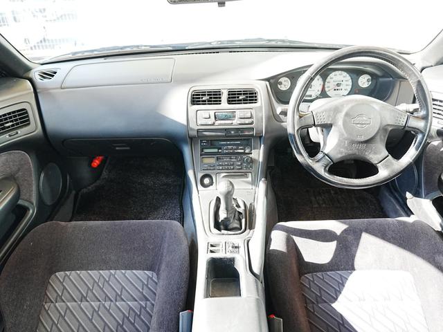 シルビア Ｑ’ｓ　エアロ　後期型　ワンオーナー　修復歴なし　５速マニュアル　純正エアロ　電格ミラー　革巻きステアリング　純正１５インチアルミホイール　純正フロアマット　パワーステアリング　パワーウィンドウ　ＡＢＳ（2枚目）