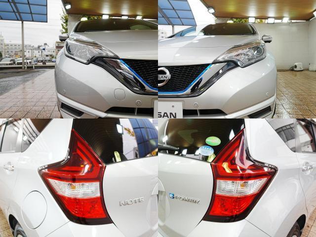 ノート ｅ－パワー　Ｘ　純正７インチナビ　フルセグＴＶ　全方位カメラ　デジタルインナーミラー　踏み間違い防止装置　純正マット　ドアバイザー　レーンキープアシスト　レベライザー　ステアスイッチ　スマートキー　プッシュスタート（4枚目）