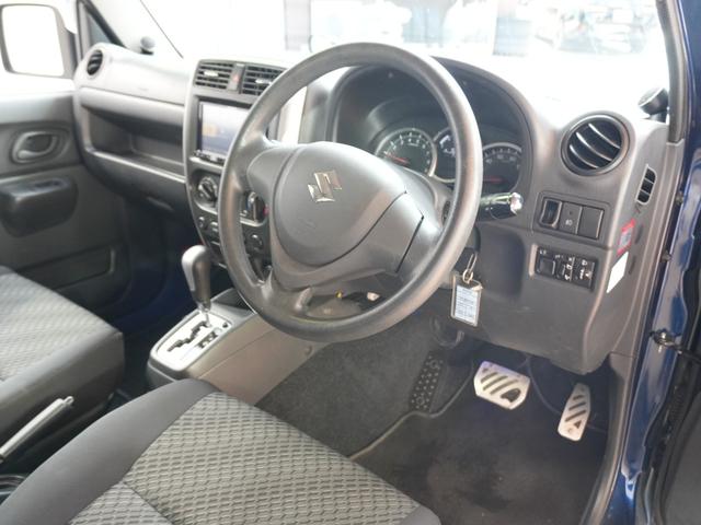 ジムニー XC 社外ナビ フルセグテレビ Bluetooth キーレスキー 社外ドライブレコーダーフロントリア 記録簿 フロアマット レベライザー電格ミラー ABS ETC ルーフレール(33枚目)